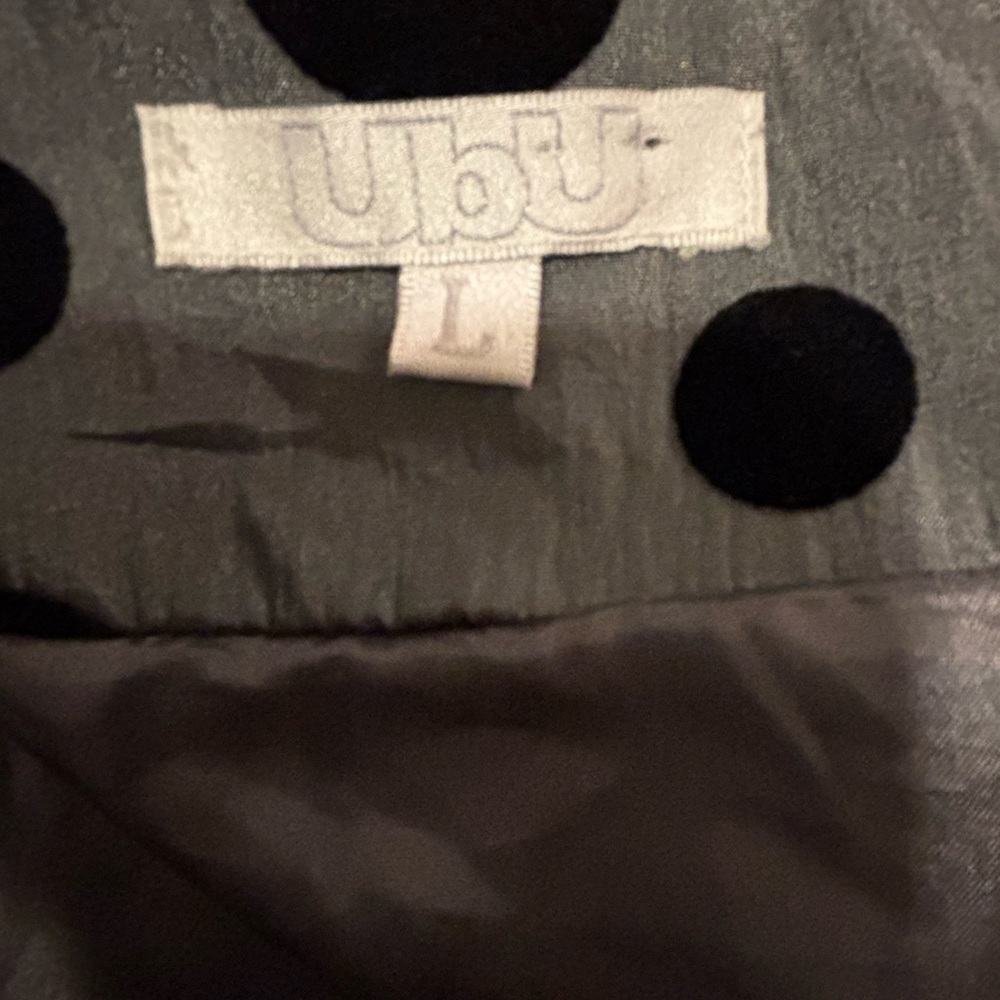 UBU Polka Dot Women's Jacket Sz L Whimsi Goth Dark Romantic Vampire Witchy - Picture 6 of 7